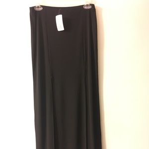 Maxi shirt with double front slits